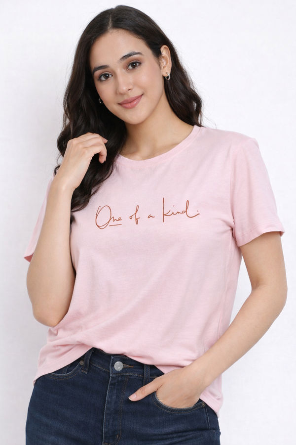 Soft Pink Cotton Tee