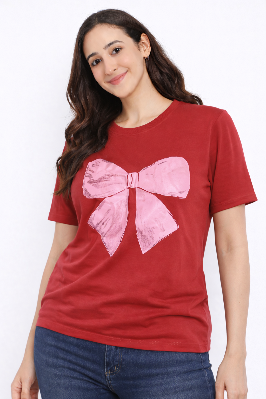 Emerald Green Bow Cotton Tee